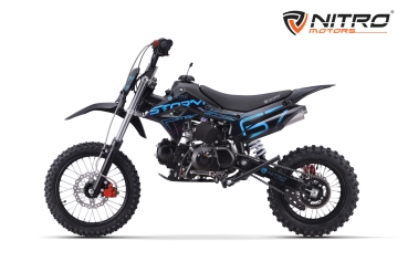 NITRO MOTORS 125cc Kinder Dirtbike Storm V3 BRX 14/12 4-Gang